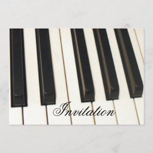 Convite Piano Keys_