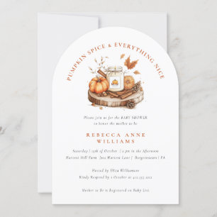 Convite Picada de abóbora e tudo o que é bom Chá de fralda