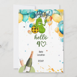 Convite Pickleball aniversário de 40 anos Salve a data