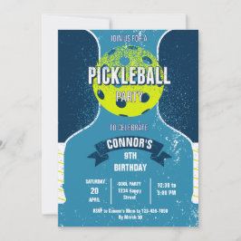 Convite Pickleball Birthday Party Invitation