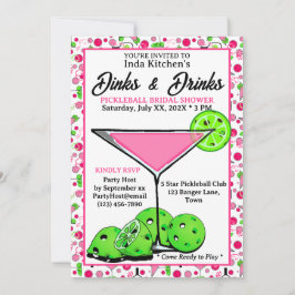 Convite Pickleball Bridal Shower Dinks & Drinks Photo