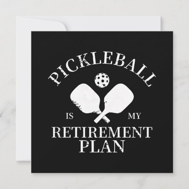 Convite pickleball é meu plano de aposentadoria (Frente)