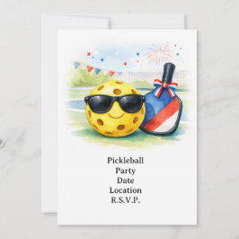 Convite Pickleball Party Invitation