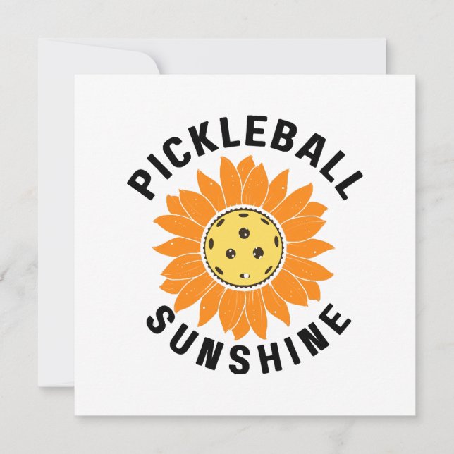 Convite Pickleball sol (Frente)