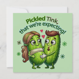 Convite Pickled Tink que estamos esperando Casal picles