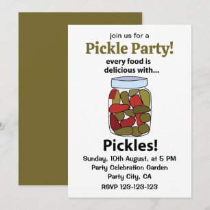 Convite Picles Toda Comida Fica Deliciosa Com Picles