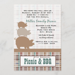 Convite Picnic e CHURRASCO