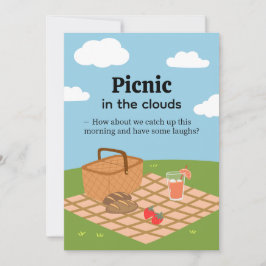 Convite Picnic in the Clouds-Whimsical Outdoor Invitation