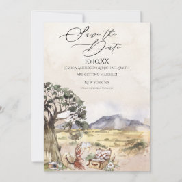 Convite Picnic Sahara Savanna Salve a Data