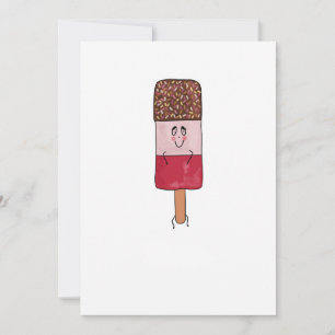 Convite Picolé fabuloso, tema de pirulito gelado