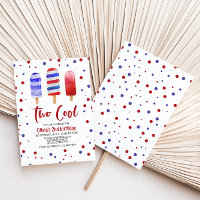 Picolés Dois Cool Vermelho Branco Azul 2º Aniversá