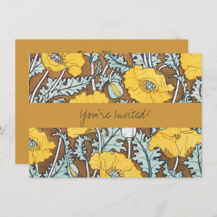 Convite Picpy Art Illustration Flower Nouveau