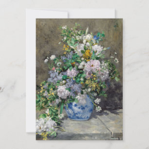 Convite Pierre-Auguste Renoir - Buquê de Primavera