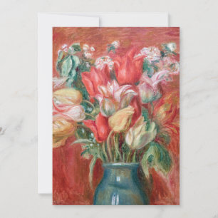 Convite Pierre-Auguste Renoir - Buquê de Tulipas