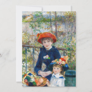Convite Pierre-Auguste Renoir - Duas irmãs no Terraço