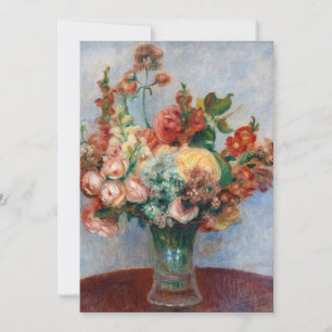 Convite Pierre-Auguste Renoir - Flores em um Vaso