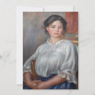 Convite Pierre-Auguste Renoir - Jovem Mulher Sentada