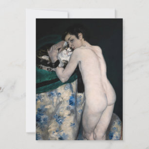 Convite Pierre-Auguste Renoir - Menino com um Gato