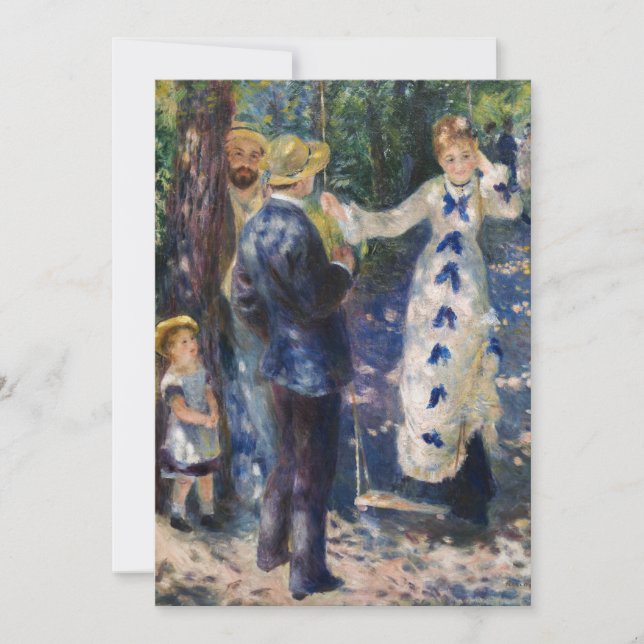 Convite Pierre-Auguste Renoir - O Balanço (Frente)