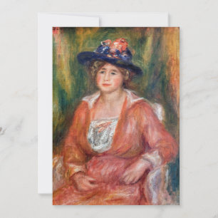 Convite Pierre-Auguste Renoir - Retrato de Mulher Sentada