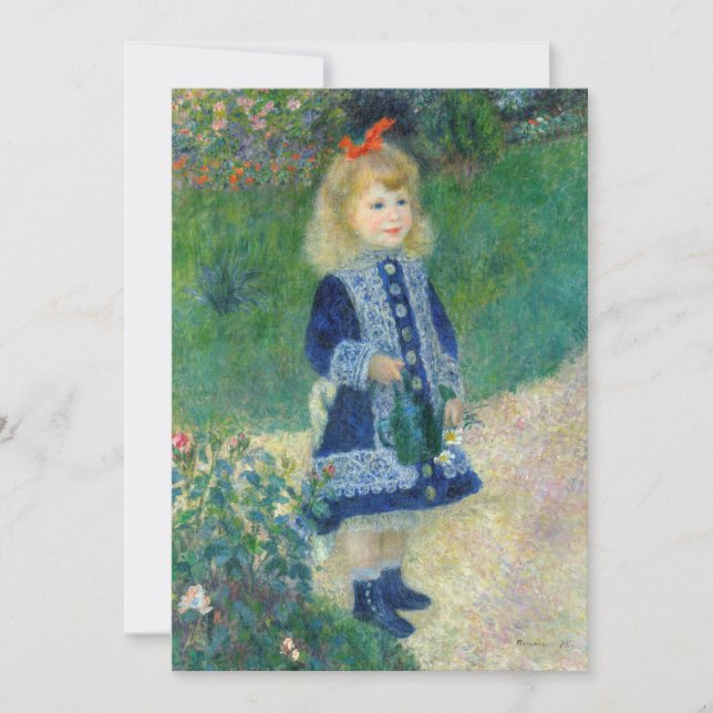 Convite Pierre-Auguste Renoir - Uma garota com uma lata de (Frente)