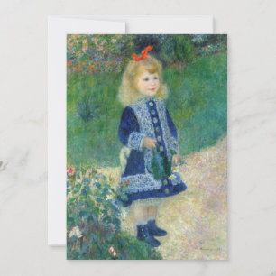 Convite Pierre-Auguste Renoir - Uma Menina com um Regador