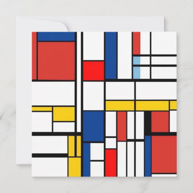 Convite Piet Mondrian (Frente)
