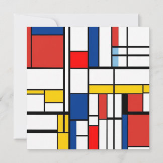 Convite Piet Mondrian