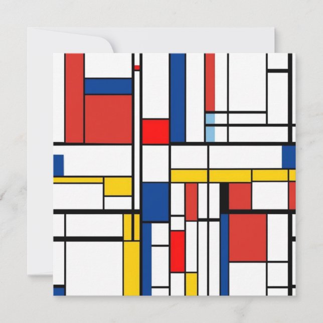 Convite Piet Mondrian (Frente)