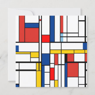 Convite Piet Mondrian