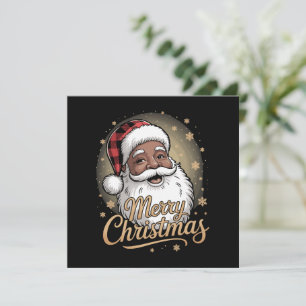 Convite Pijama Natal Afro-Americano Papai Noel