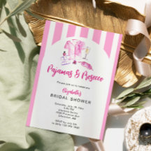 Pijamas e Prosecco Chá de Noiva Listras Rosas