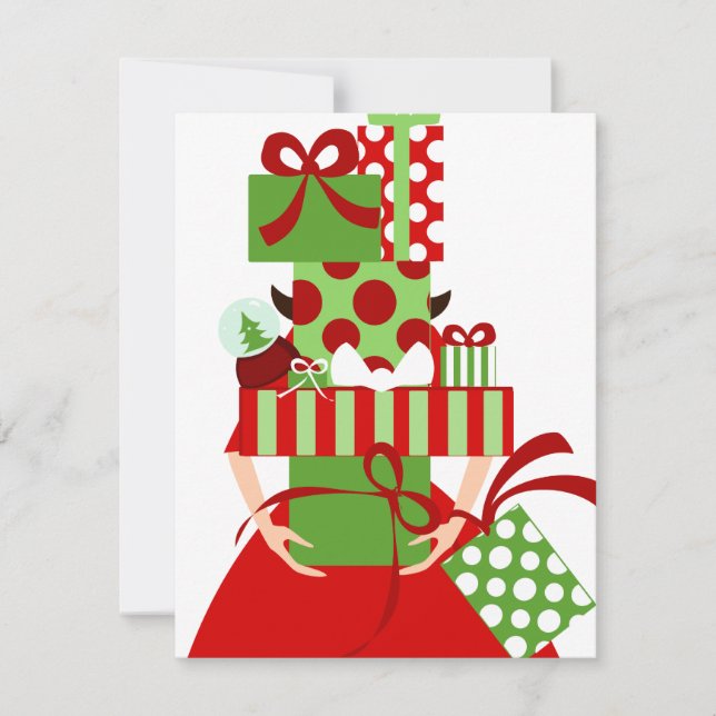 Convite Pilha de presentes impossível (Frente)