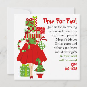 Convite Pilha de presentes impossível