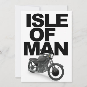 Convite Piloto de moto da Ilha de Man