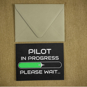 Convite Piloto em Andamento Escola de Aviação Engraçada