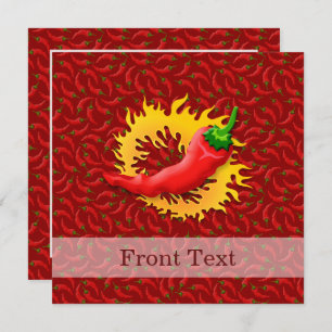 Convite Pimenta com chama