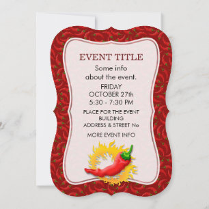 Convite Pimenta com chama