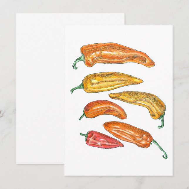 Convite Pimentões Doces (Frente/Verso)