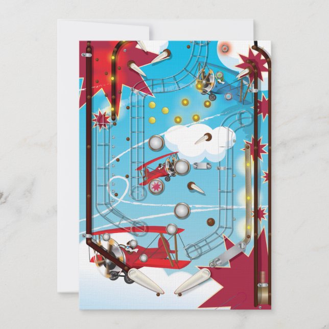 Convite Pinball Machine (Frente)