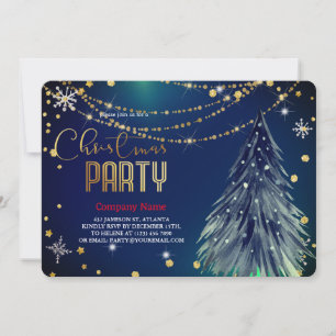 Convite Pinças de Natal Magnéticas Elegantes Festivas