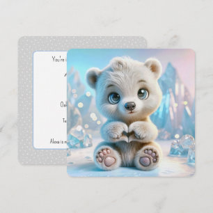 Convite Pinças do Coração do Urso Polar