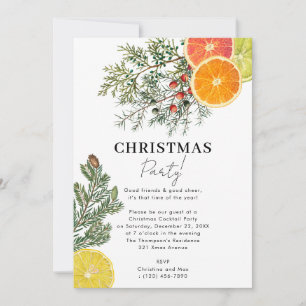 Convite Pinças do Natal e Citrus Winter Botanic