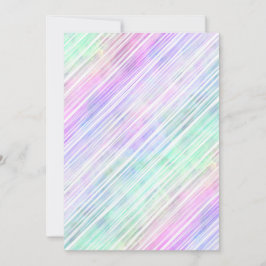 Convite pincéis com gradiente de arco-íris riscado: