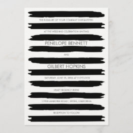 Convite Pincel Moderno Invoca Casamento