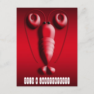 Convite Pincers Coração-Dados forma de Lobsterfest lagos