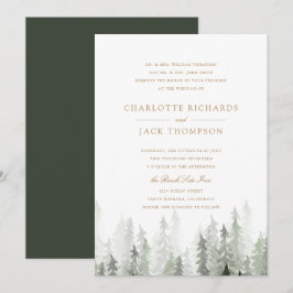 Convite Pine Forest Weding
