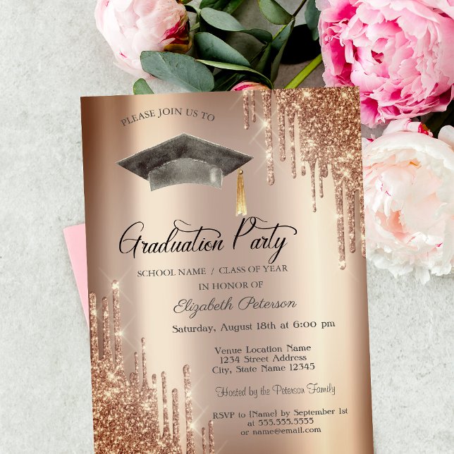 Convite Pingo de Brilho, Grad Cap Formatura (Criador carregado)