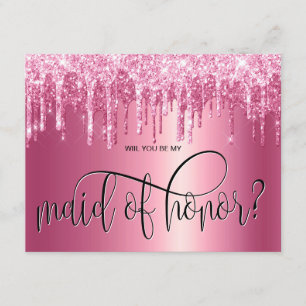 Convite pingos rosados femininos você será minha madrinha 