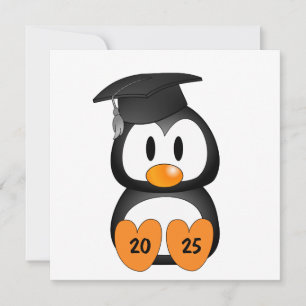Convite Pinguim de Formatura Personalizável